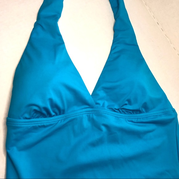 Talbots Other - Talbots NWT Swimsuit One Piece Halter Top Blue Size 8